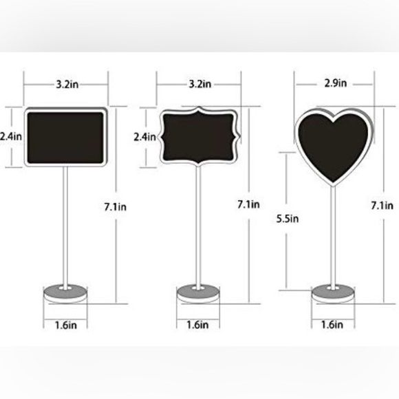 *NEW* Serving Table Lot - Cake servers, Mini Chalkboards, Liquid Chalk Markers - Picture 3 of 11